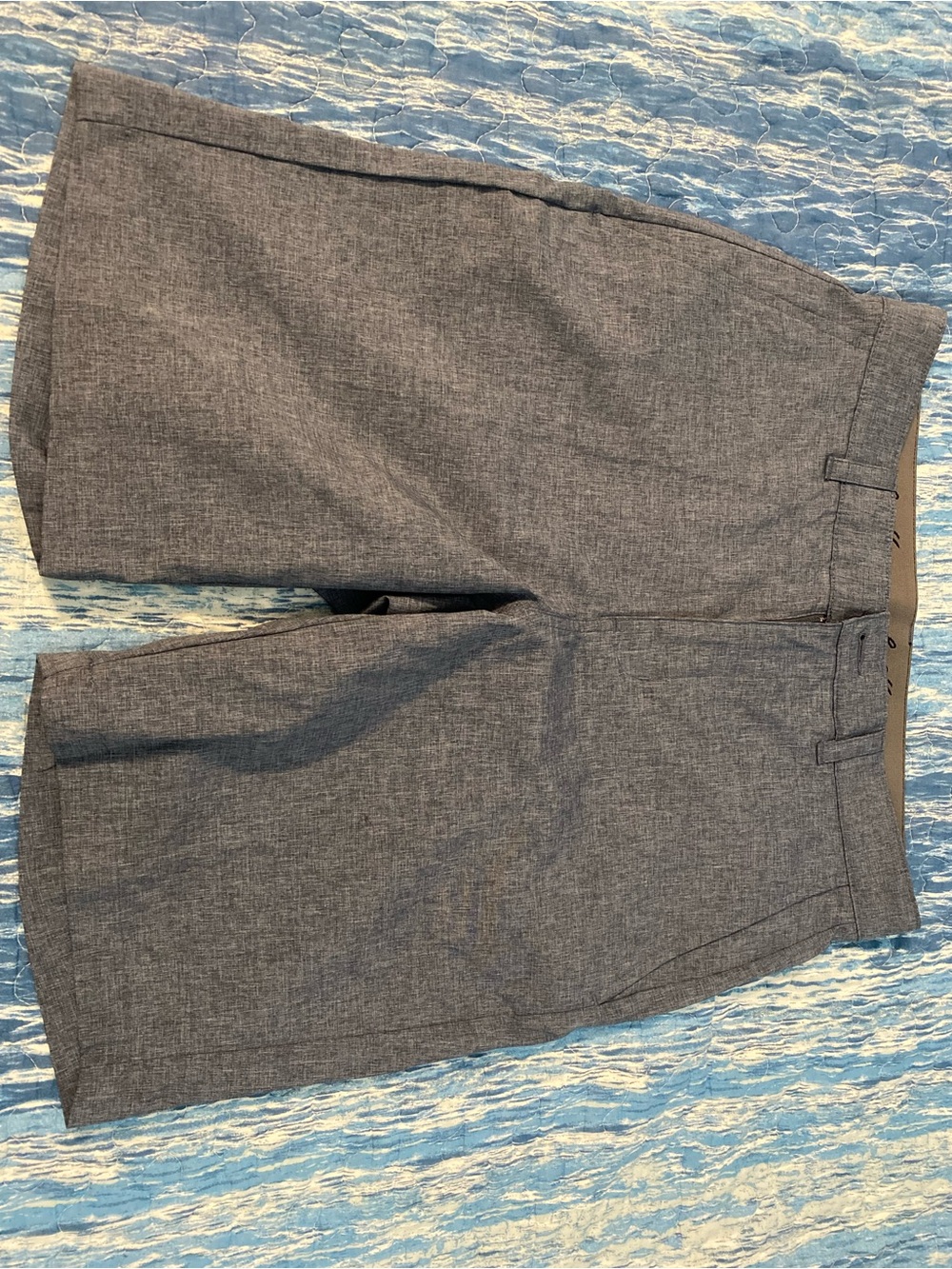 Hogan Men's Charcoal Grey Flat-Front Shorts